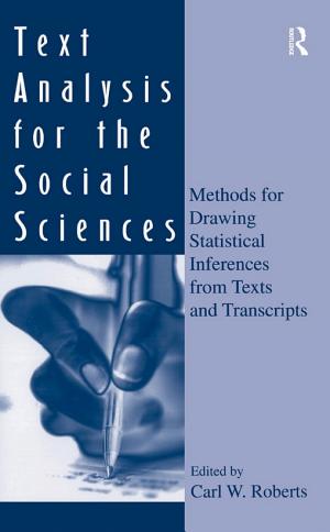 جلد کتاب Text Analysis for the Social Sciences، نوشته Carl W. Roberts